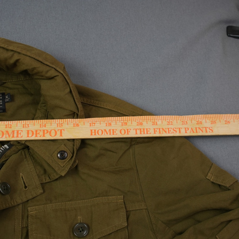 J. Crew M-65 Style Military Field Jacket in OD Green w/ built-in hood. - Picture 4 of 13
